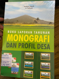 Image of BUKU LAPORAN TAHUNAN MONOGRAFI DAN PROFIL DESA