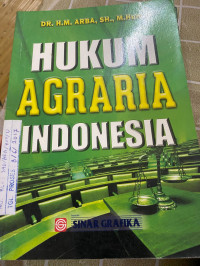Image of HUKUM AGRARIA INDONESIA