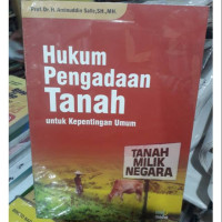 Image of HUKUM PENGADAAN TANAH UNTUK KEPENTINGAN UMUM