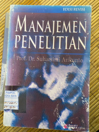 Image of MANAJEMEN PENELITIAN