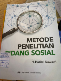 Image of METODE PENELITIAN BIDANG SOSIAL