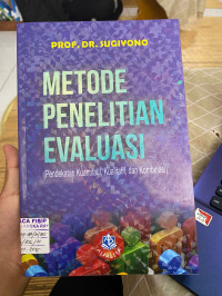 Image of METODE PENELITIAN EVALUASI