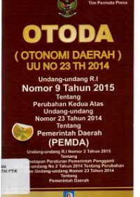 Image of OTODA ( OTONOMI DAERAH) UU NO 23 TH 2014