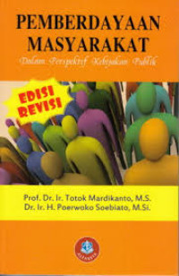 Image of Pemberdayaan masyarakat dalam perspektif kebijakan publik