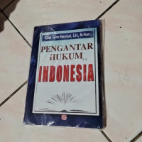 Image of PENGANTAR HUKUM INDONESIA