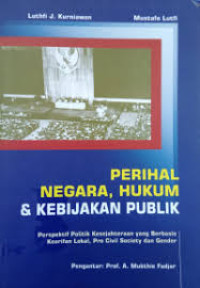 Image of PERIHAL NEGARA, HUKUM & KEBIJAKAN PUBLIK