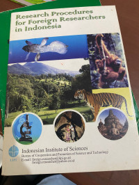 Image of RESEARCH PROCEDURES FOR FOREIGN RESEARCHERS IN INDONESIA