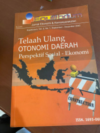 Image of TELAAH ULANG OTONOMI DAERAH PERSPEKTIF SOSIAL-EKONOMI