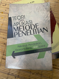 Image of TEORI DAN APLIKASI METODE PENELITIAN