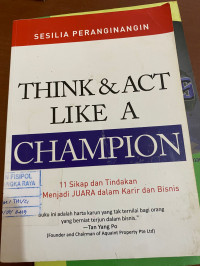 Image of THINK & ACT LIKE A CHAMPION