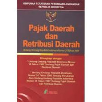 Image of UNDANG-UNDANG
PAJAK DAERAH DAN RETRIBUSI DAERAH